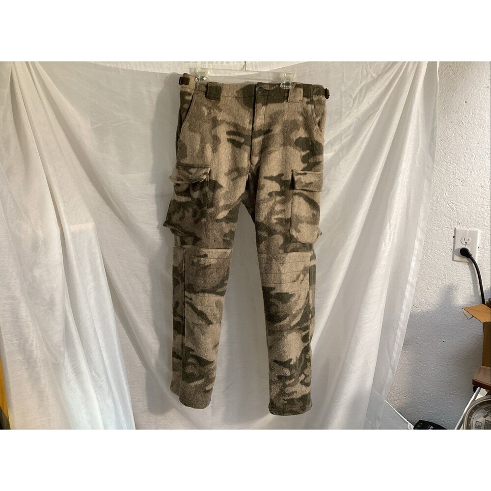 cabalas wooltimate cargo pants camo men’s 36 windshear heavyweight